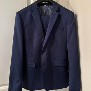 Express Mens Innovator Extra Slim Suit Jacket / Pants - Blue 38S